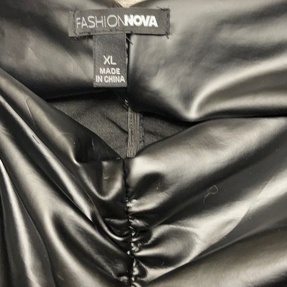 One Piece Faux Leather Body Suit XL - Picture 14 of 16